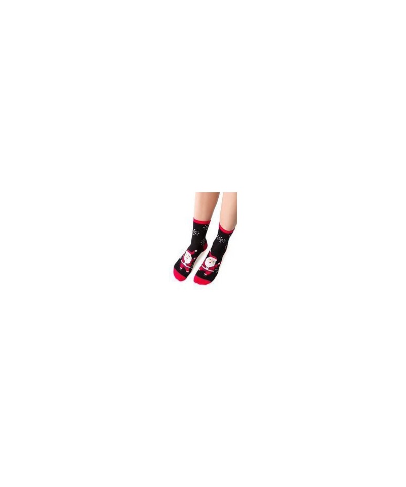 Steven art.136 Vánoční dámské ponožky, 35-37, černá