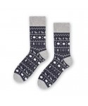 Steven 136 072 tmavě modré norský vzor Pánské ponožky