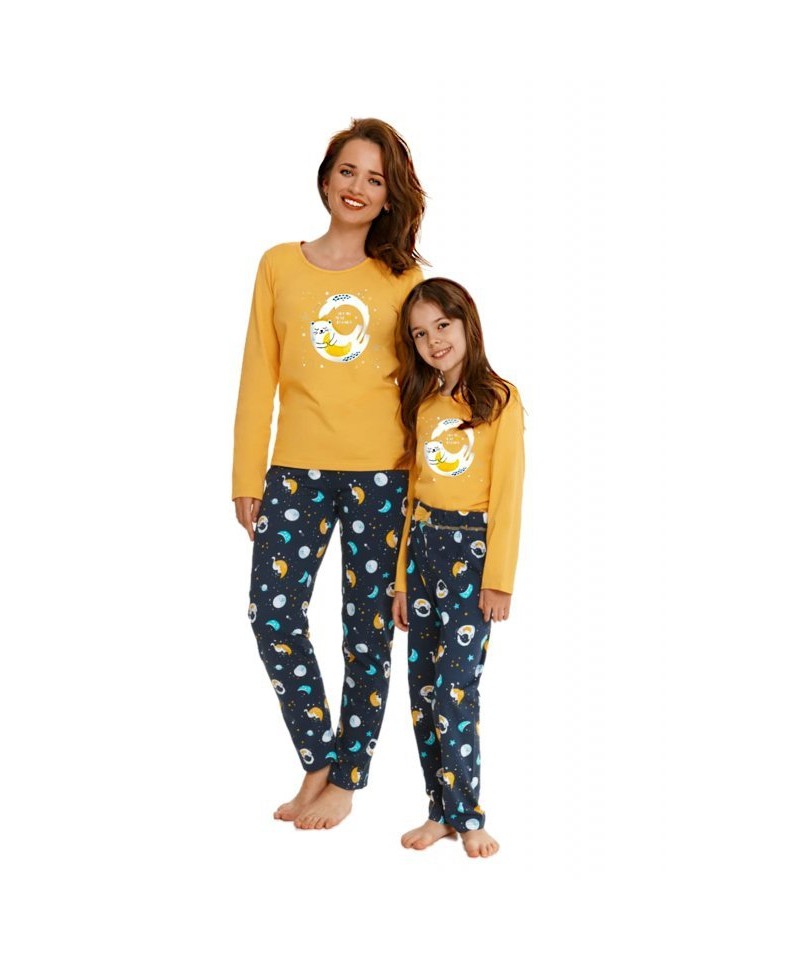 Taro Sarah 2615 žluté Dívčí pyžamo, 116, žlutá