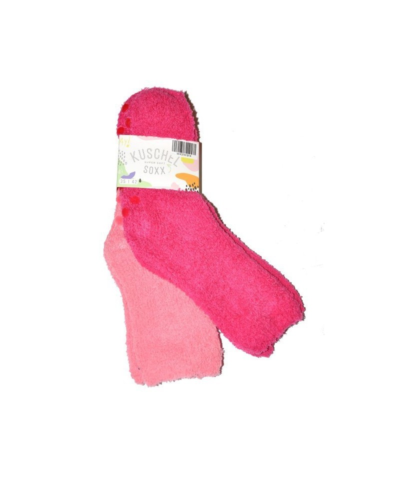 WiK 37419 Happy Kuschel Super Soft ABS A\'2 Dámské ponožky, 35-42, růžová-limonka