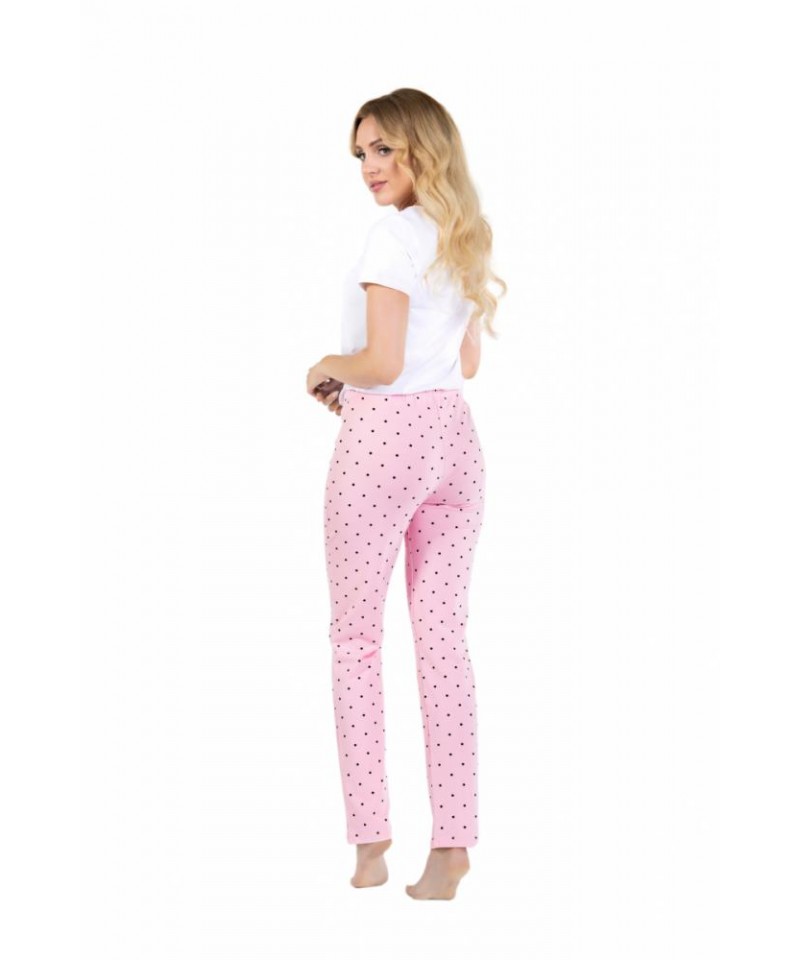 Momenti Per Me Flawless Dámské pyžamo, XL, white-pink