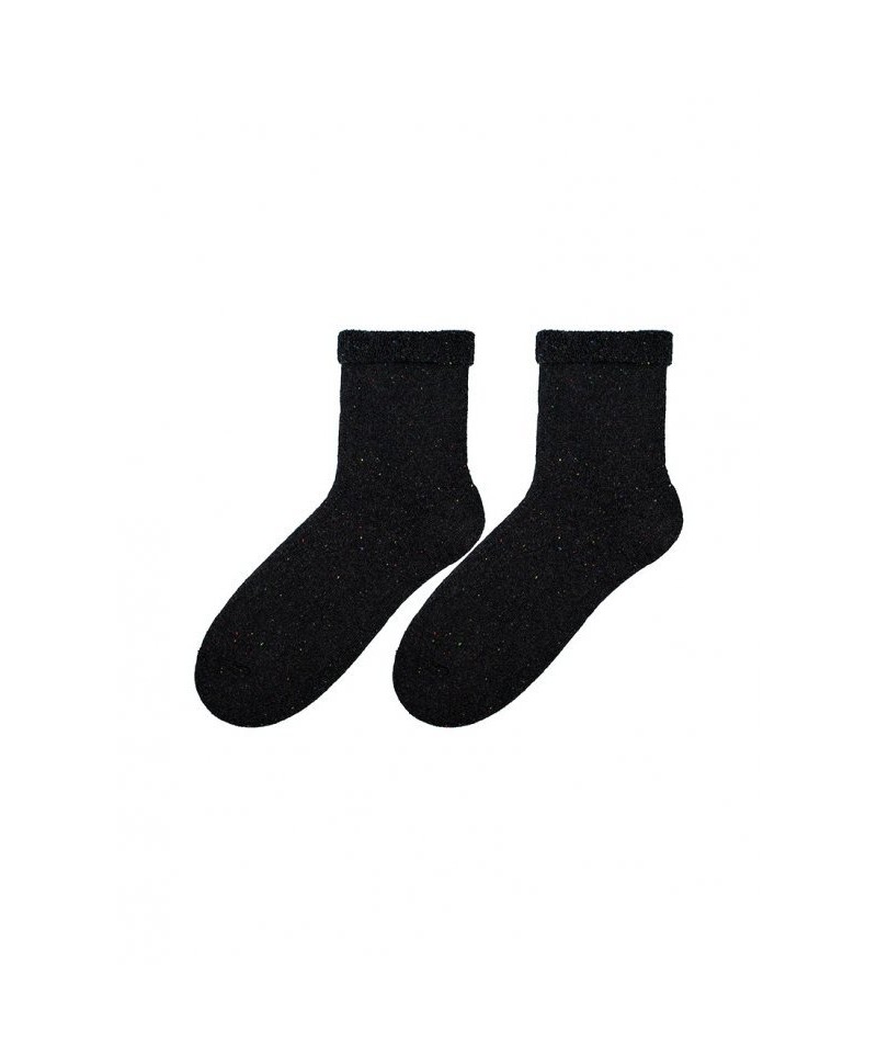 Bratex D-004 Women Frotta hladké Dámské ponožky, 36-38, jeans melanž