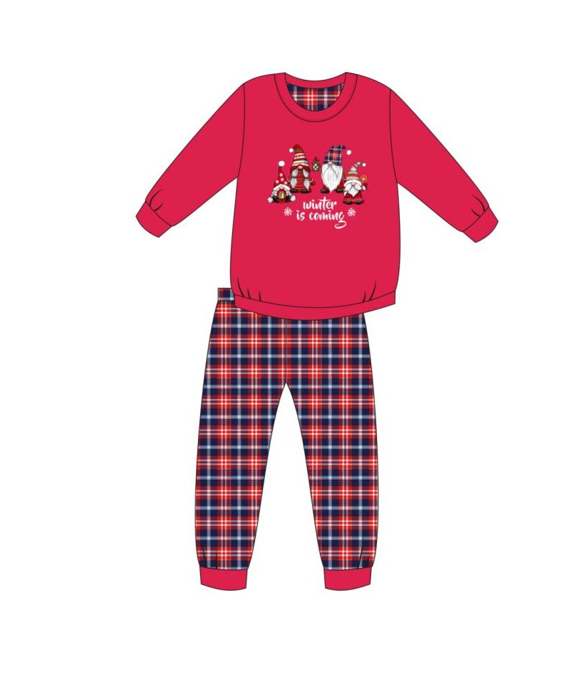 Cornette Gnomes 592/147 young Dívčí pyžamo, 134/140, červená