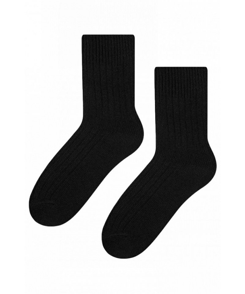 Steven vlněné 093 černé Dámské ponožky, 35/37, černá
