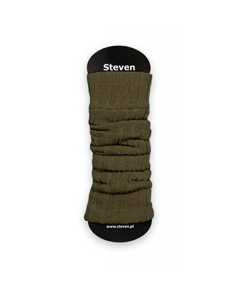 Steven 068 vlněné khaki Dámské návleky, one size, khaki