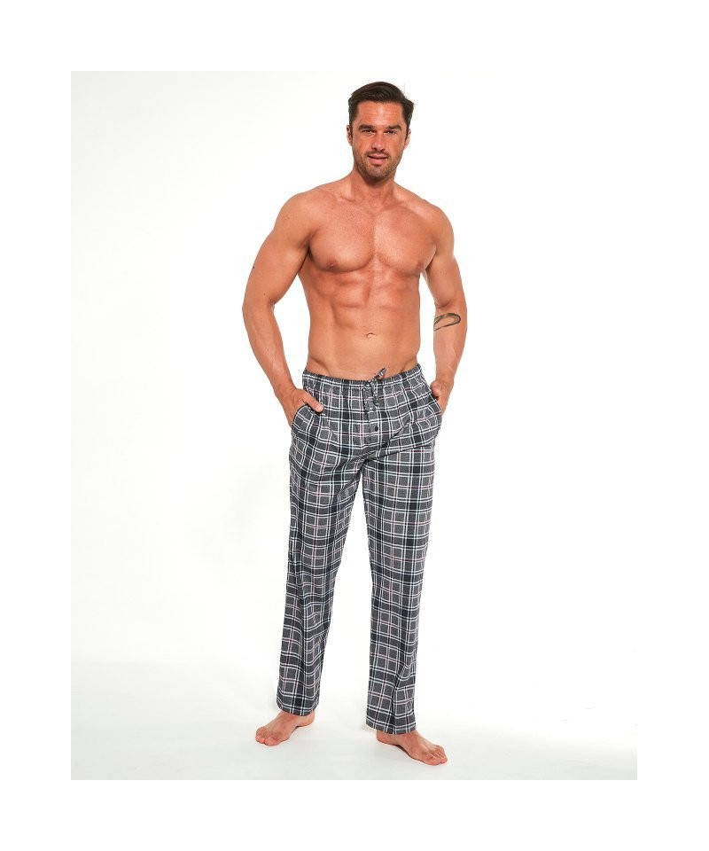 Cornette 691/34 666603 Pánské pyžamové kalhoty, M, Grafitová