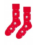 Steven 136 077 Mikuláš červené Pánské ponožky