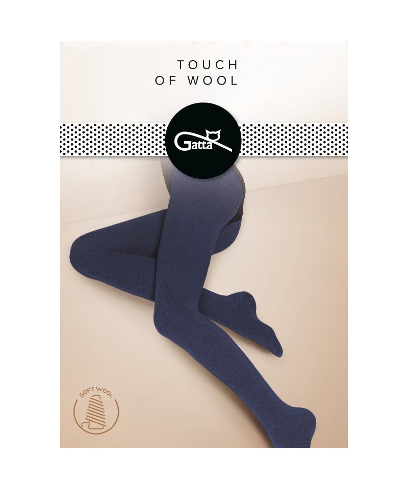 Gatta Touch Of Wool Punčochové kalhoty, 4-L, Nero