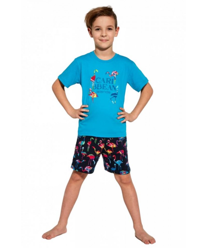 Cornette Kids Boy 789/99 Caribbean Chlapecké pyžamo, 122-128, tyrkysová