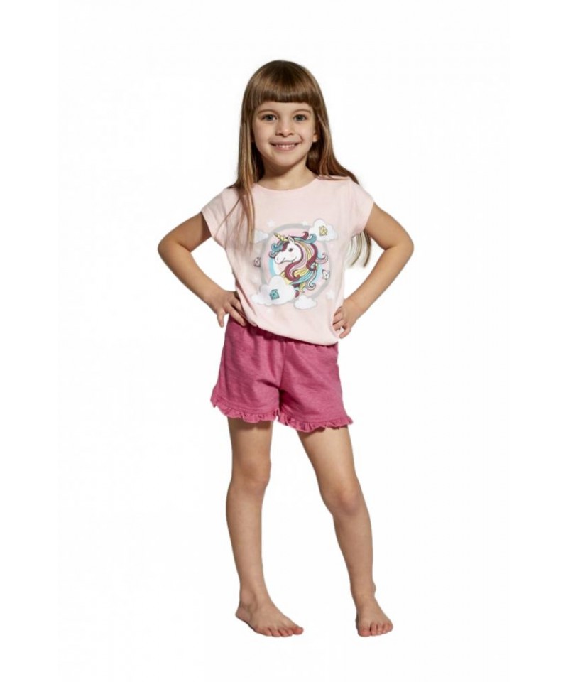 Cornette Kids Girl 459/96 Unicorn Dívčí pyžamo, 86-92, růžová