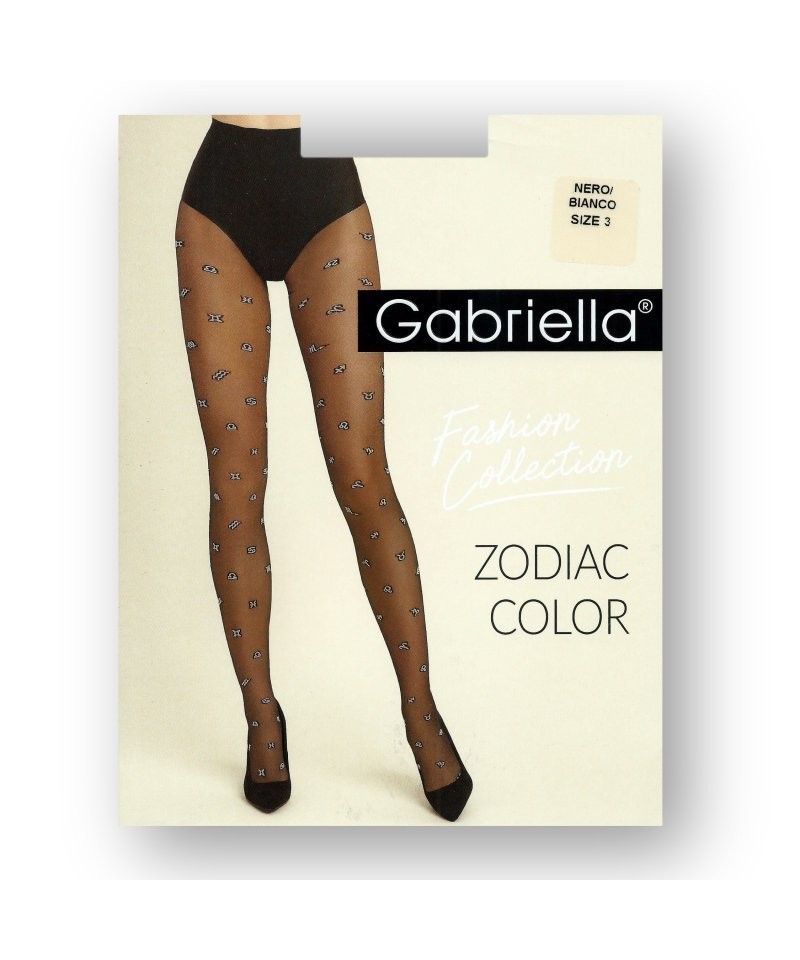 Gabriella Zodiac 499 nero Punčochové kalhoty, 2, černá