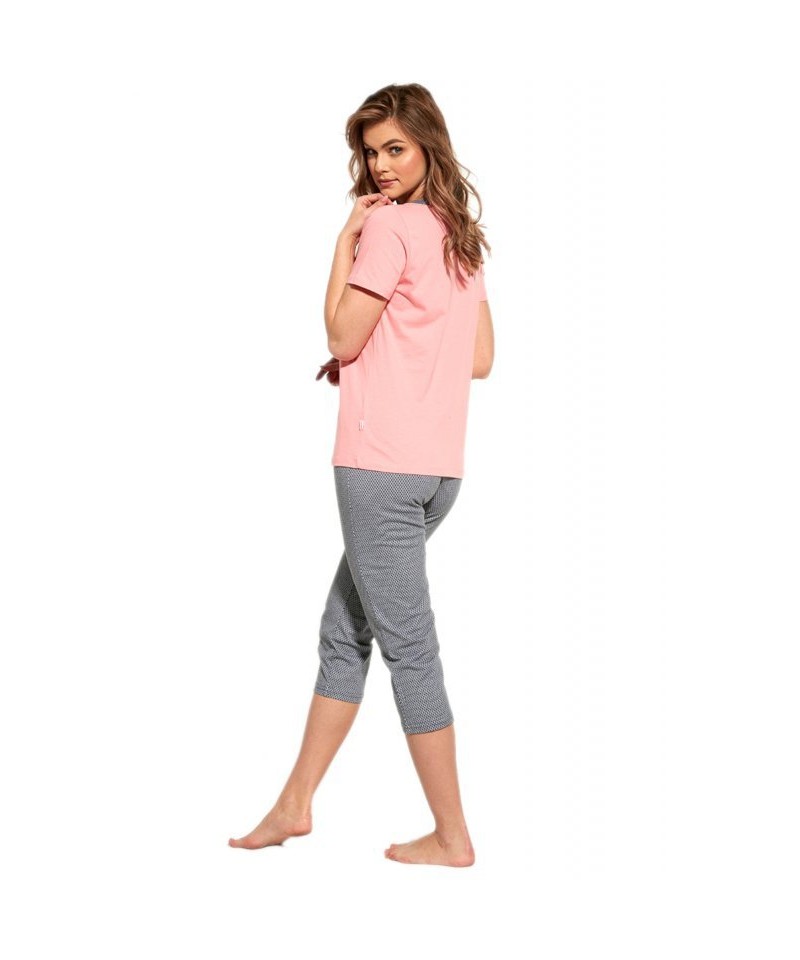 Cornette Lisa 445/227 plus Dámské pyžamo, 3XL, růžová