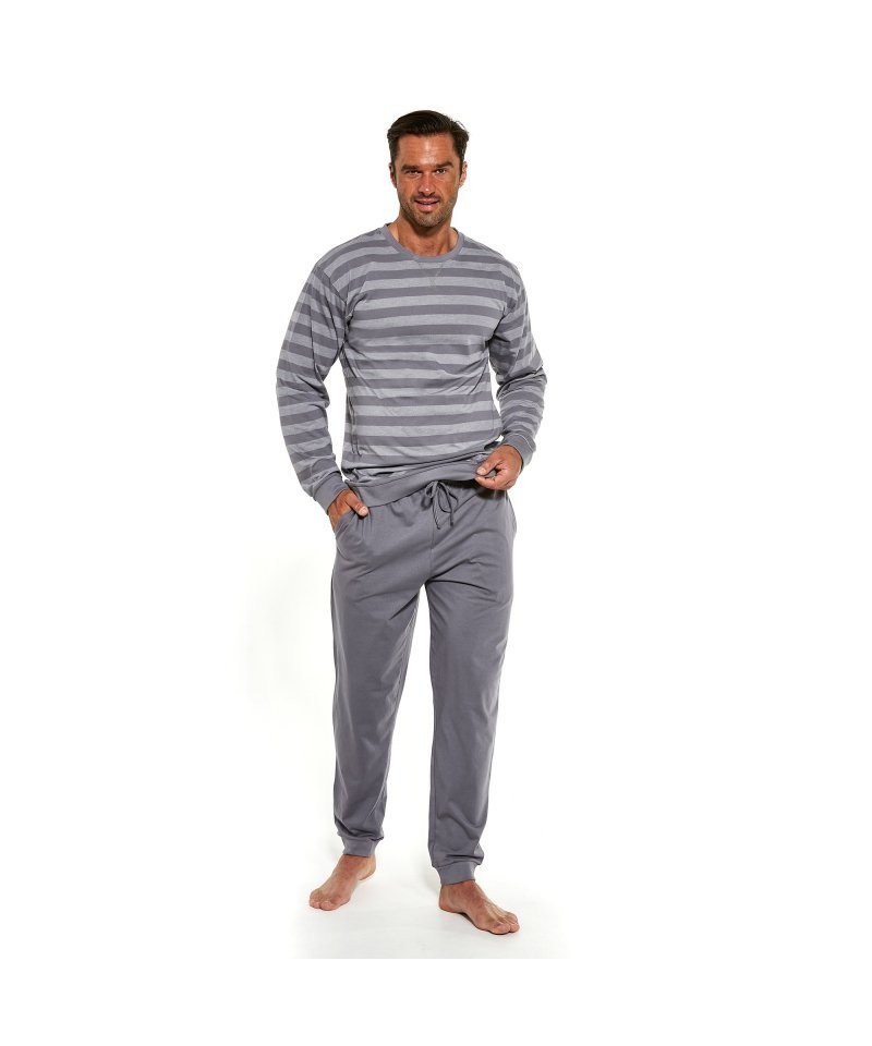 Cornette 117/160 Loose 9 Pánské pyžamo, XL, Grafitová