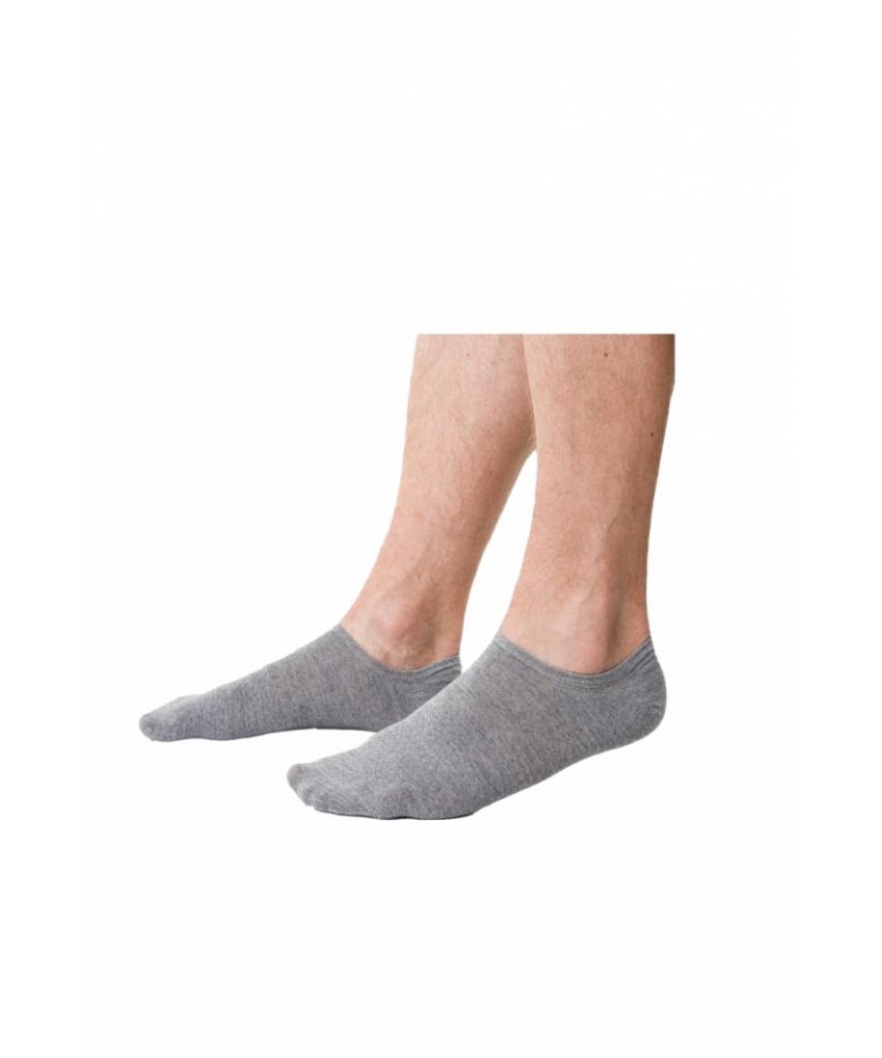 Steven art.130 Natural Merino Wool Pánské kotníkové ponožky, 41-43, šedá