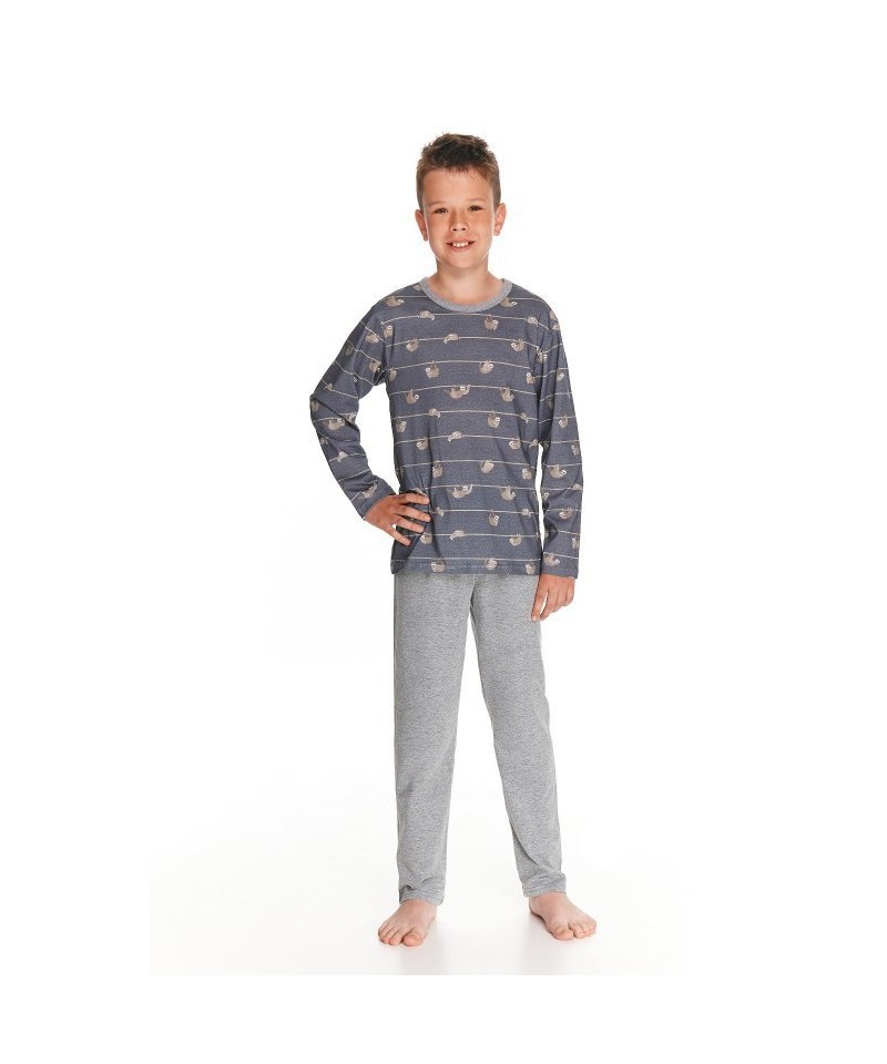 Taro Harry 2621 92-116 Z23 Chlapecké pyžamo, 104, jeans melanż ciemny