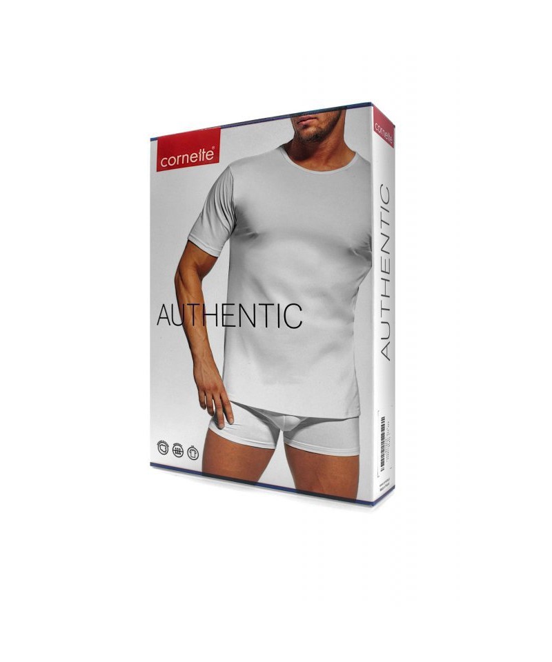 Cornette Authentic 202 new bílé Pánské tričko, M, bílá