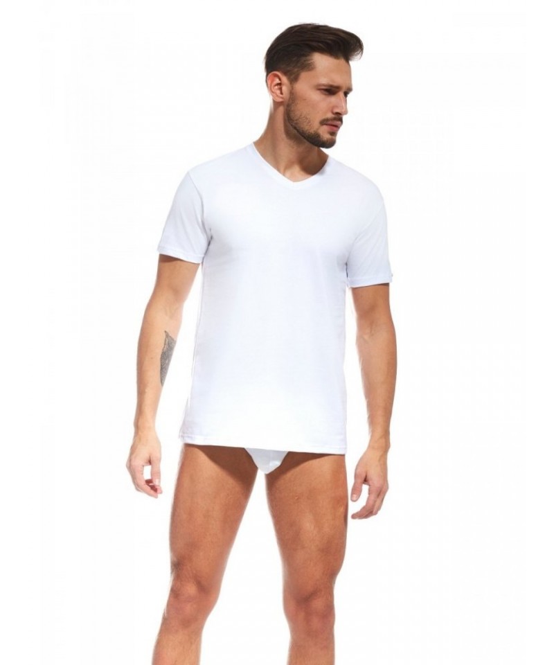 Cornette Authentic 201 new bílé Pánské tričko, XL, bílá