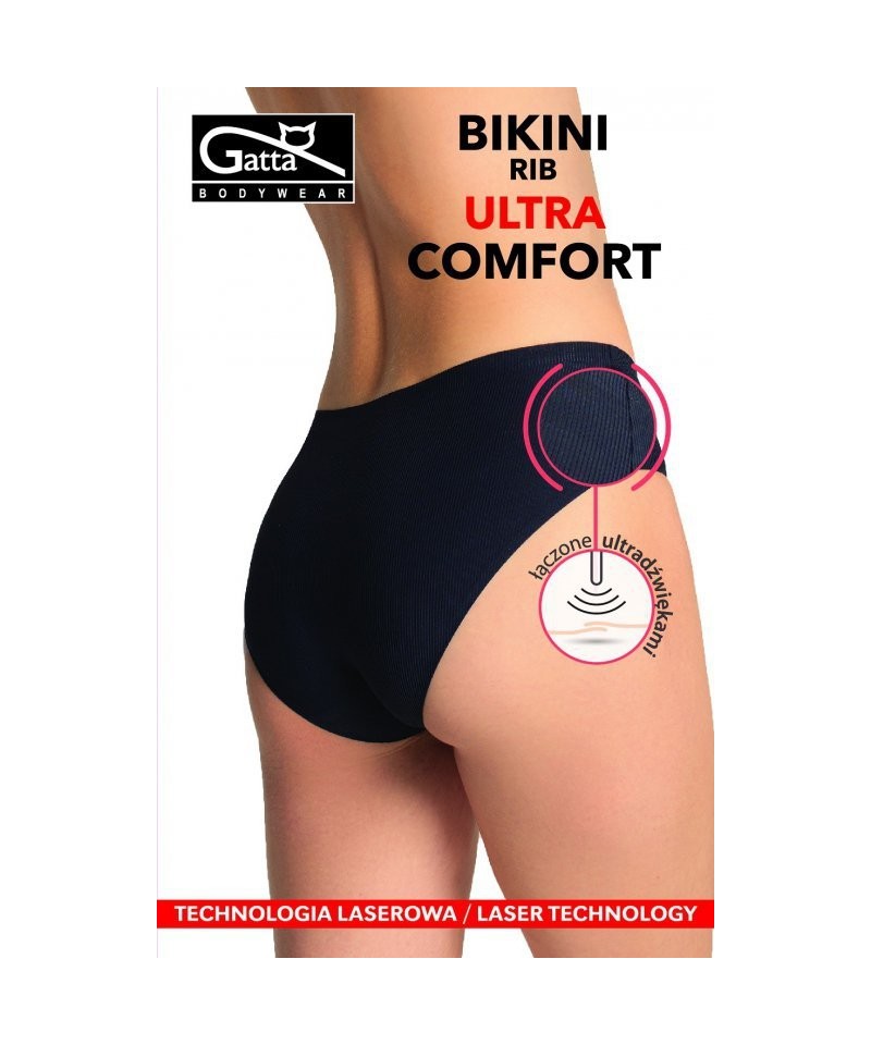 Gatta 41003 Bikini RIB Ultra Comfort Kalhotky, M, černá