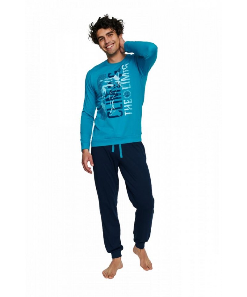 Henderson Block 40023-55X Pánské pyžamo, XXL, modro-modrá