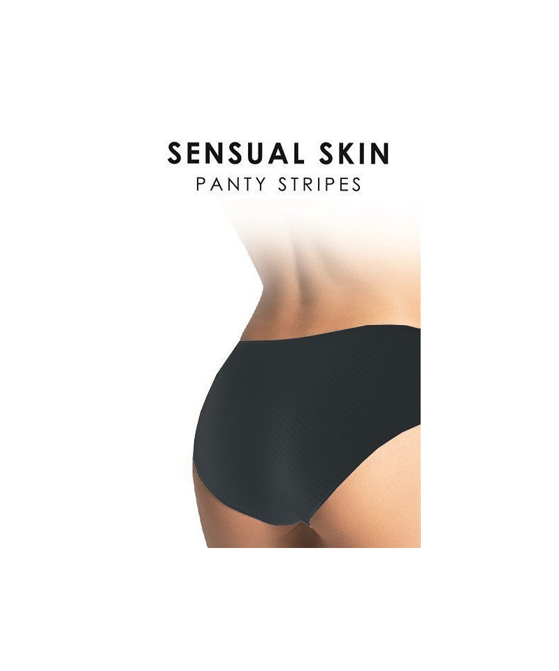 Gatta 41684 Panty Stripes Sensual Skin Kalhotky, M, černá