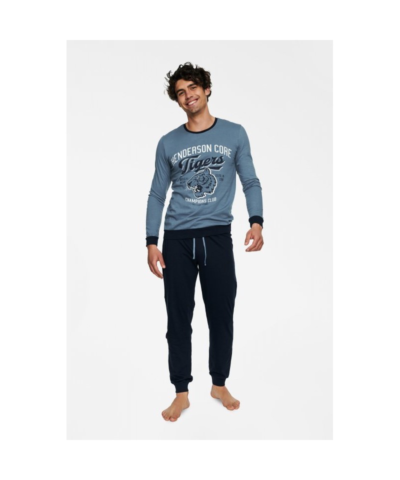 Henderson Burn 40022-55X Pánské pyžamo, XXL, modro-černá