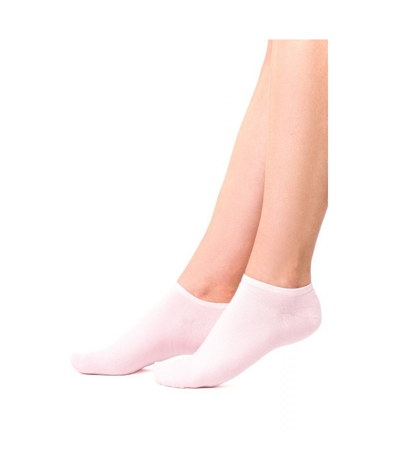 Steven invisible 007 světle růžové Dámské kotníkové ponožky, 35/37, růžová