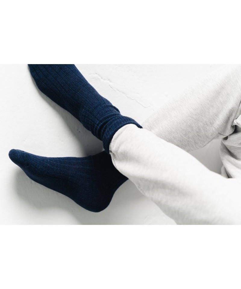 Steven 044-005 tmavě modré Pánské ponožky, 41/43, modrá
