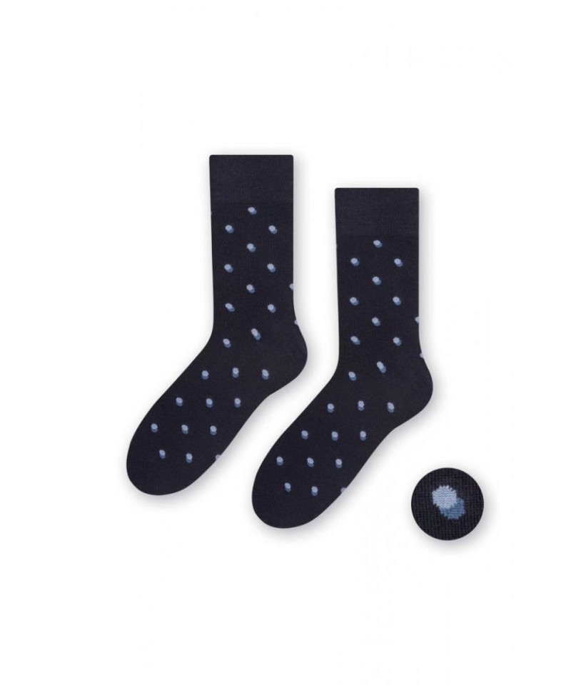 Steven 056-148 tmavě modré Pánské ponožky, 39/41, modrá
