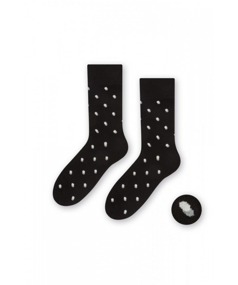Steven 056-149 černé Pánské ponožky, 45/47, černá