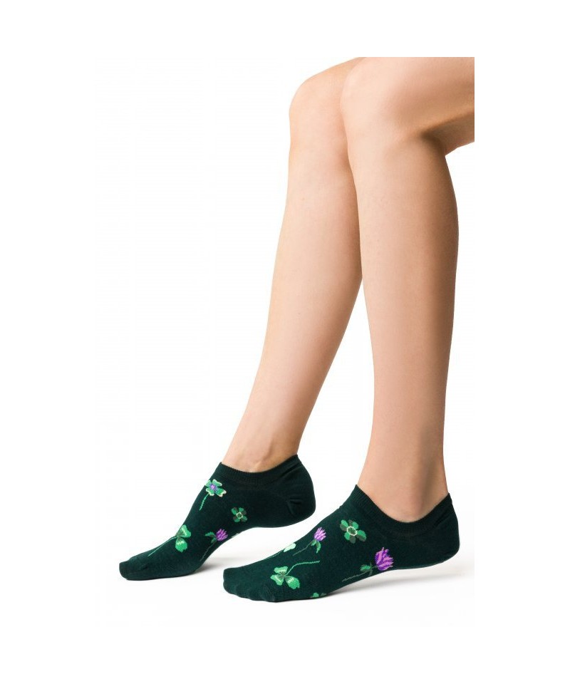 Steven 017-023 zelené Dámské kotníkové ponožky, 35/37, zelená