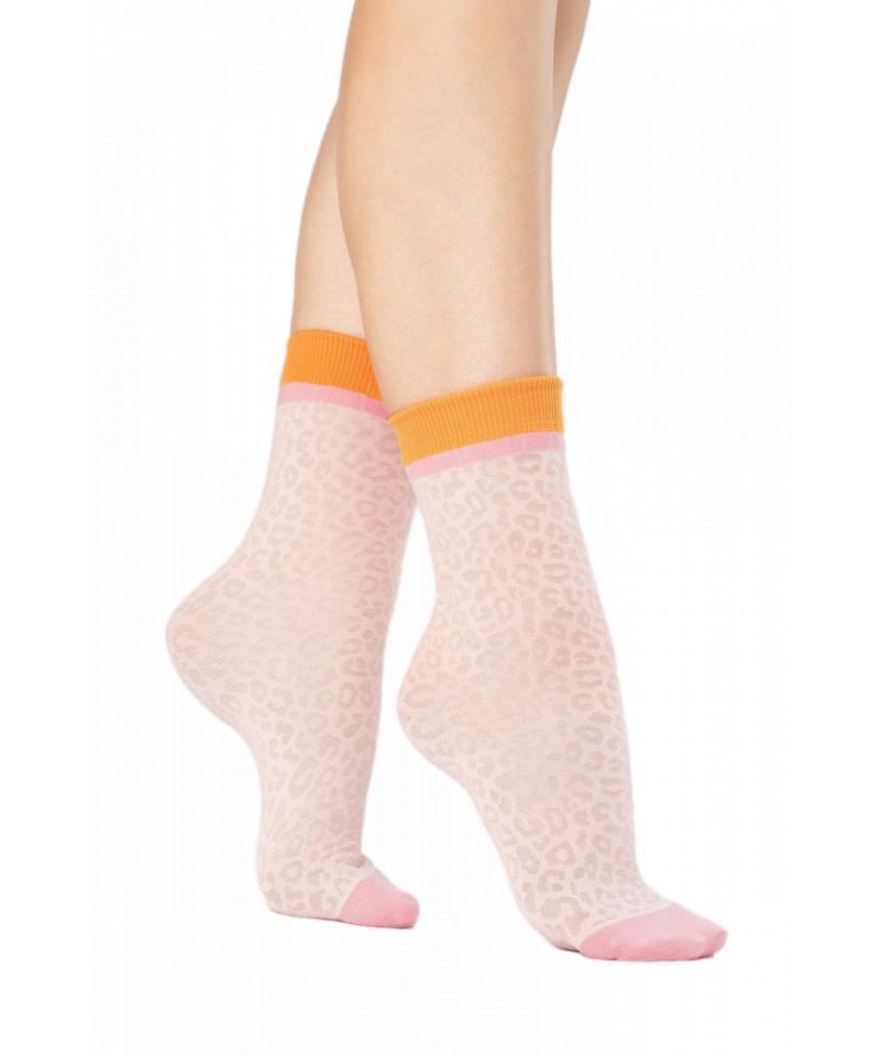 Fiore Purr 30 Den Rose Baletto-Orange Dámské ponožky, UNI, rose baletto-orange