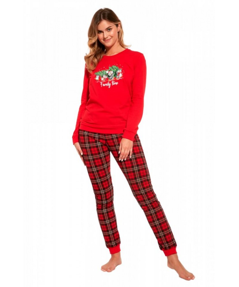 Cornette Family Time 671/306 Dámské pyžamo, XL, červená