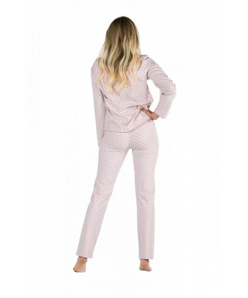 Momenti Per Me Eveline Powder Pink Dámské pyžamo, XL, powder pink
