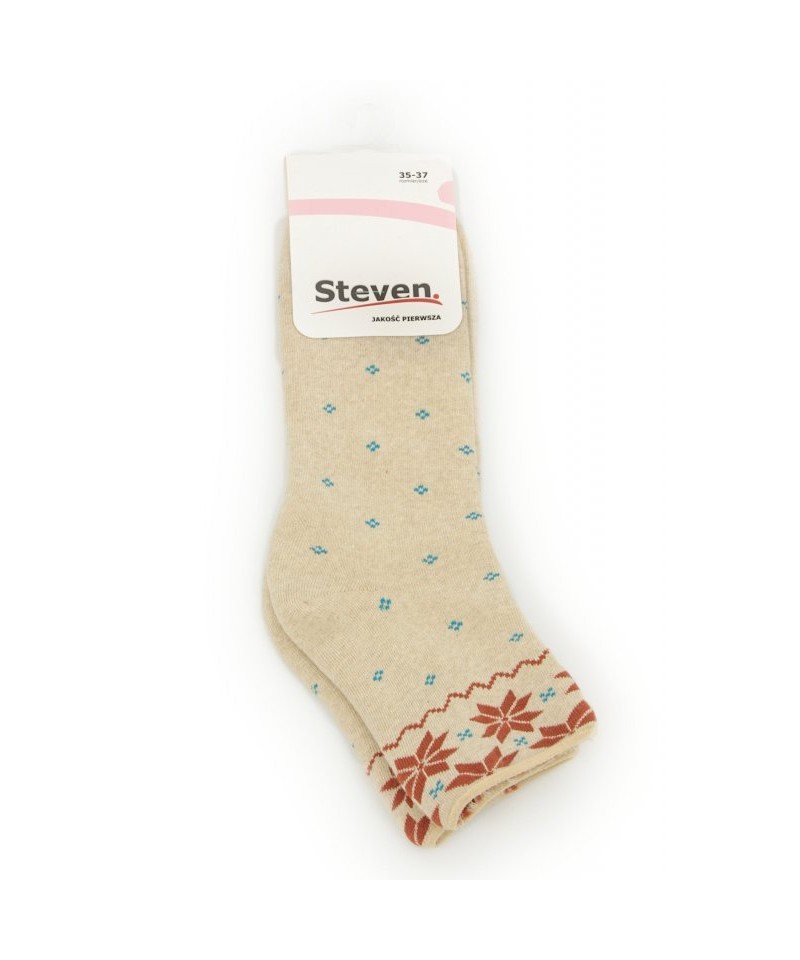 Steven 123 9 béžové Dámské ponožky, 35/37, béžová