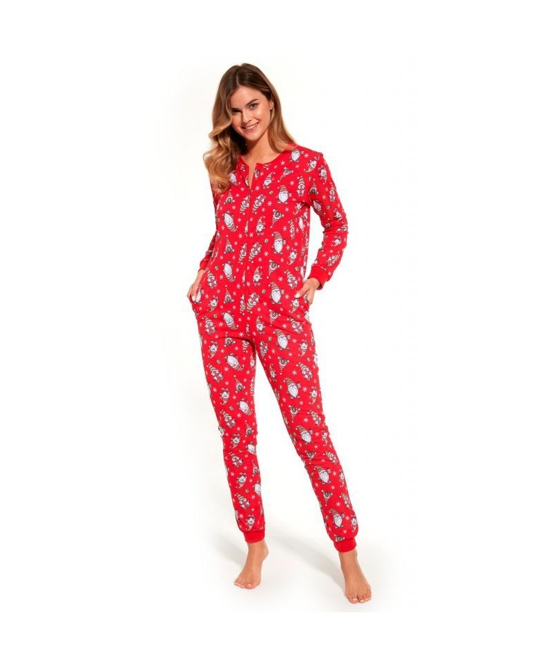 Cornette overal Gnomes2 786/307 Dámské pyžamo, S, červená
