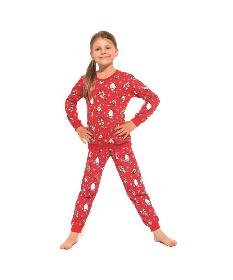 Cornette Gnomes3 033/163 young Dívčí pyžamo, 146/152, červená