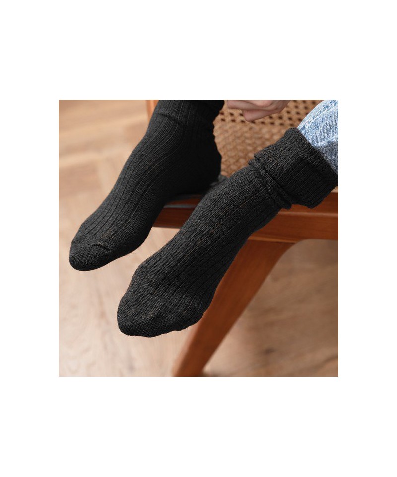 Steven art.085 Vlněné pánské ponožky, 41-43, černá