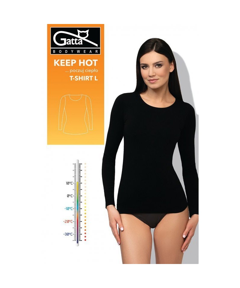 Gatta 42077 T-Shirt Keep Hot Women Dámská košilka, XL, černá