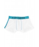 Cornette High emotion bílo-tyrkysové Pánské boxerky