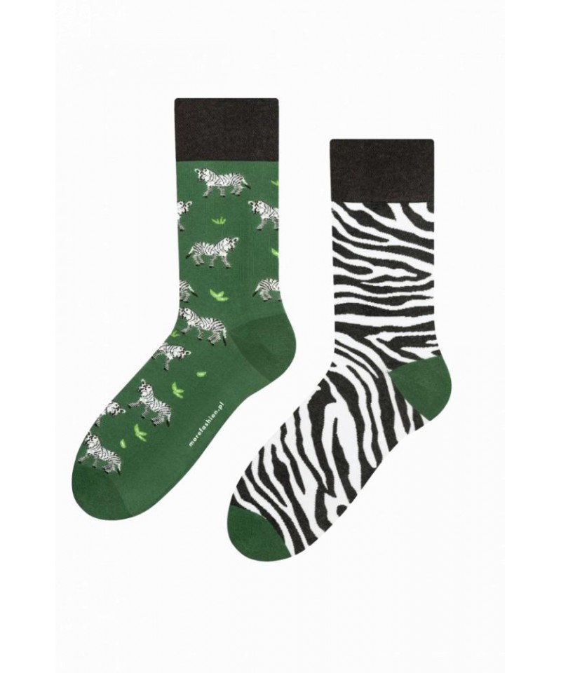More Zebra 079-A059 zelené Pánské ponožky, 43/46, zelená