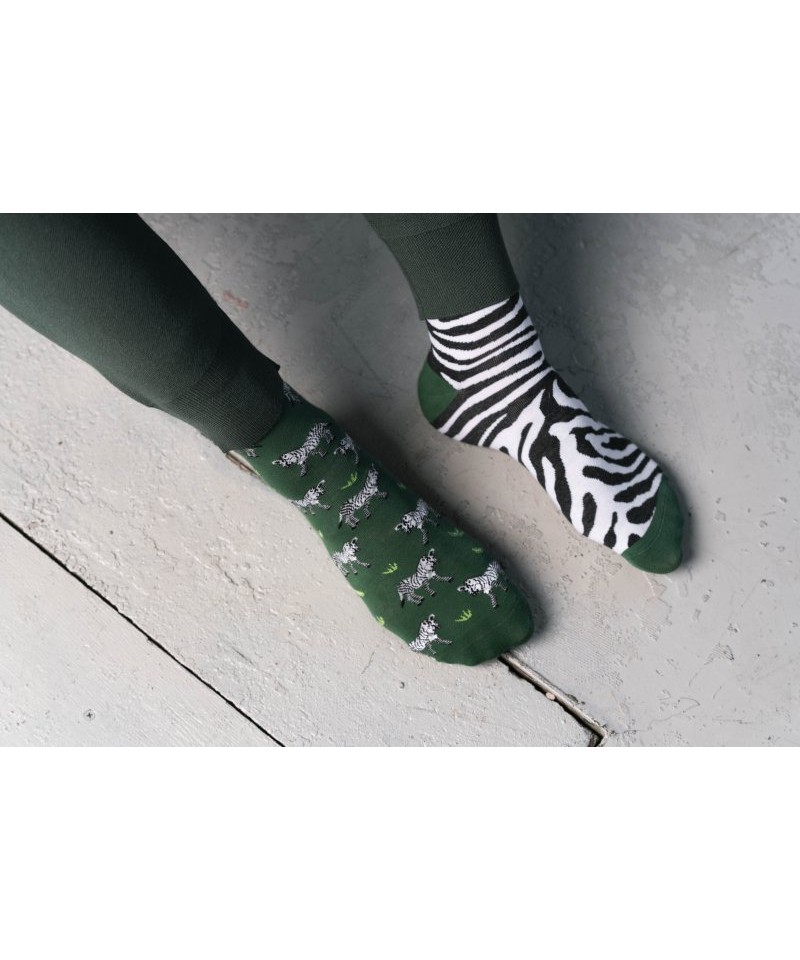 More Zebra 079-A059 zelené Pánské ponožky, 43/46, zelená
