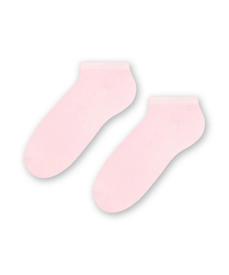 Steven 052 světle růžové Kotníkové ponožky, 35/37, růžová