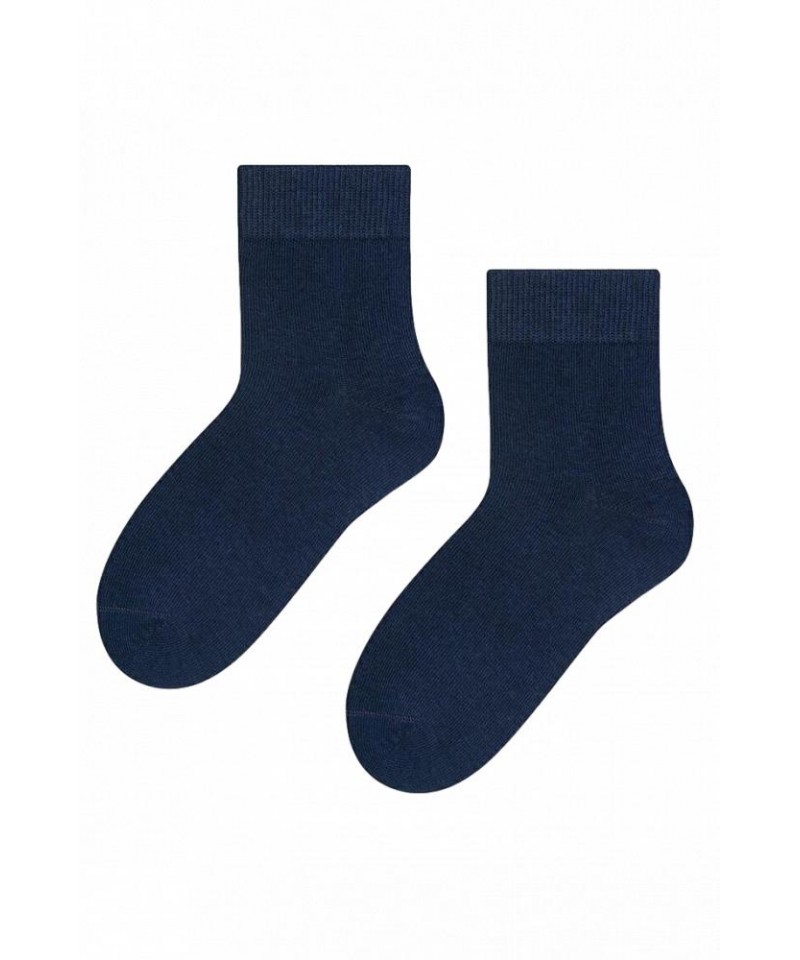 Steven 146 tmavě modré Dětské ponožky, 32/34, modrá