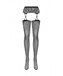 Obsessive Garter stockings S206 black Punčochy