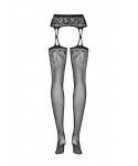Obsessive Garter stockings S206 black Punčochy