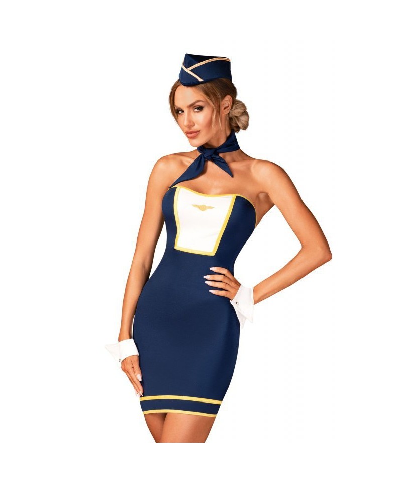 Obsessive Stewardess uniform Kostým 4-dílný, XS/S, Mix
