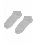 Steven 045 šedý melanž Pánské kotníkové ponožky