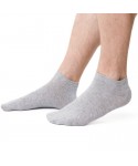 Steven 045 šedý melanž Pánské kotníkové ponožky