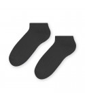 Steven 045 grafitové Pánské kotníkové ponožky