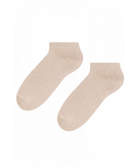 Steven 045 světle béžové Pánské kotníkové ponožky